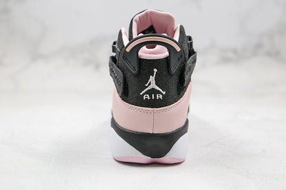 Nike Air Jordan 6 Rings Dusty Pink Foam White Black Sneakers