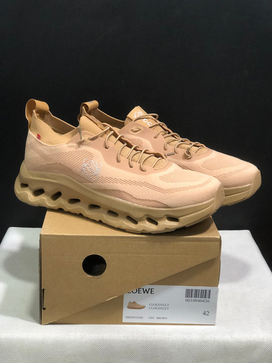 LOEWE x On Running Cloudtilt Running Shoes Co-Signed Edition Light Brown