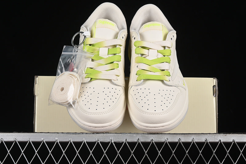 Nike Air Jordan 1 Low Travis Scott Fragment Design Supreme OG SP Off White Green Sneakers