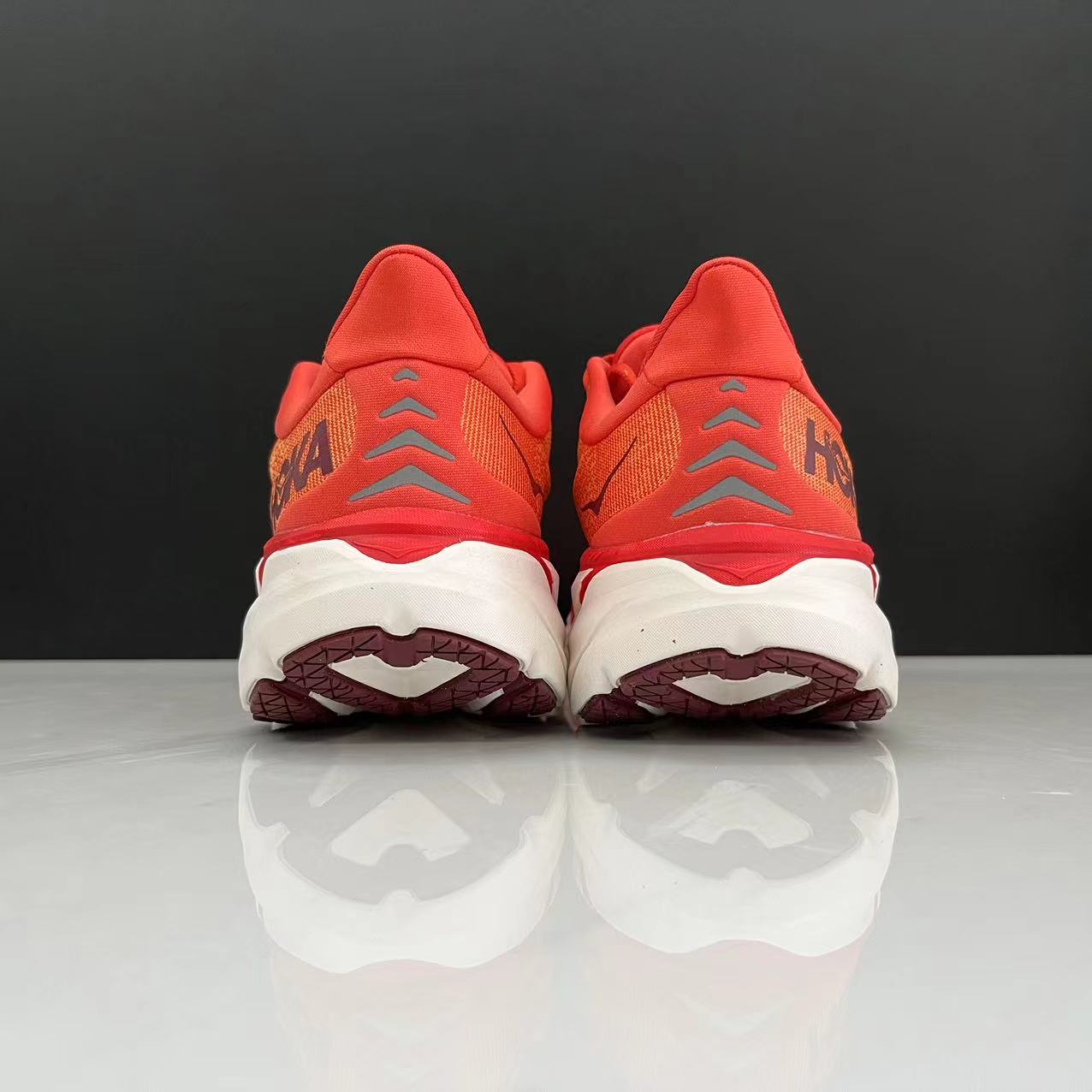 Hoka One One Clifton 8 Fashion Shoes Shock-absorbing Sneakers Orange