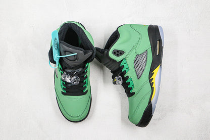 Nike Air Jordan 5 Oregon Ducks PE Player Green Sneakers
