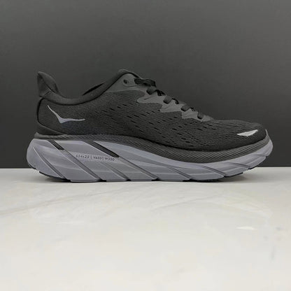 Hoka One One Clifton 8 Fashion Shoes Shock-absorbing Sneakers Black
