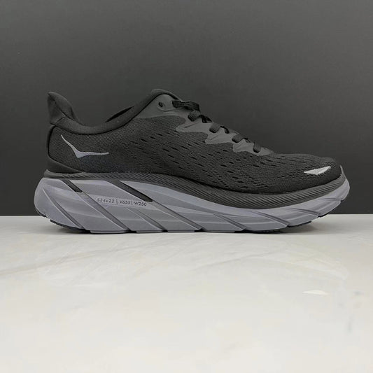 Hoka One One Clifton 8 Fashion Shoes Shock-absorbing Sneakers Black