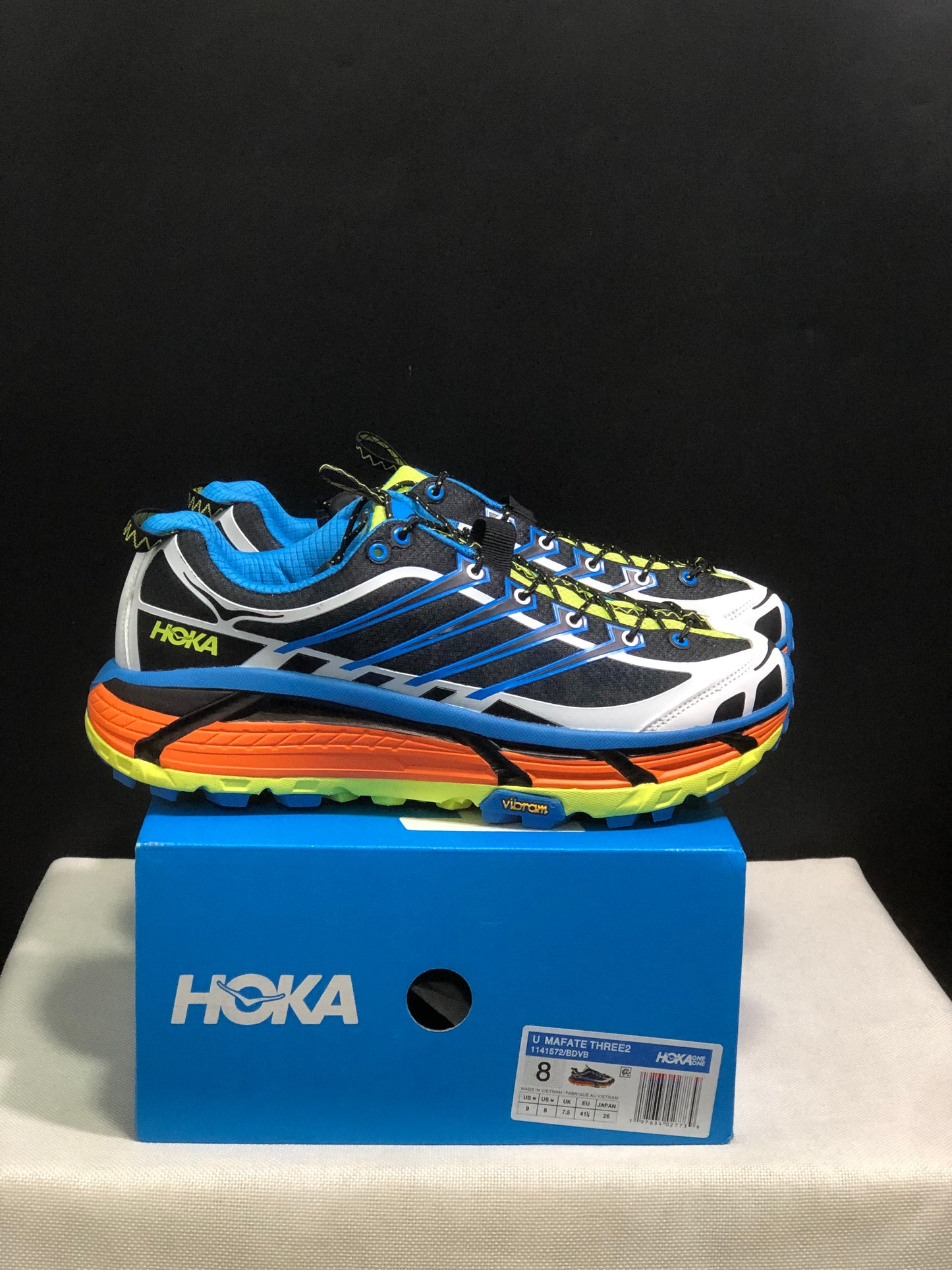 Hoka One One Mafate Three 2 Anti-slip Running Shoes Sneakers Blue