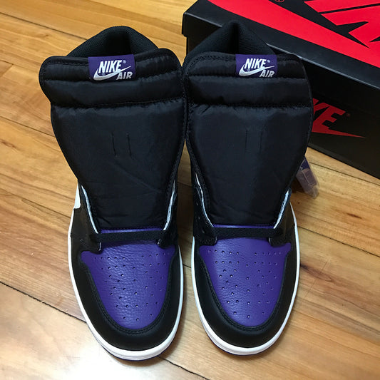 Nike Air Jordan 1 Retro OG High Court Purple Black Sneakers
