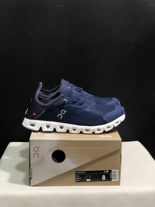 On Running Cloud 5 Coast Convenient And Breathable Running Shoes Dark Blue