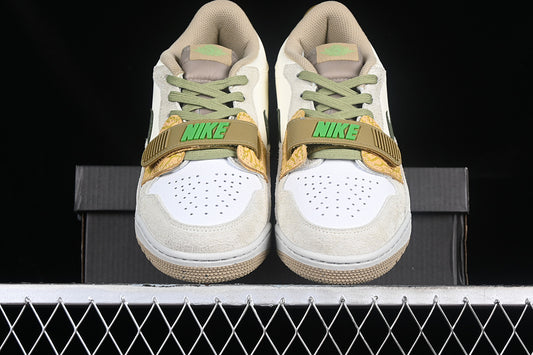 Nike Air Jordan Legacy 312 Low Phantom Alligator Golden Moss Sneakers