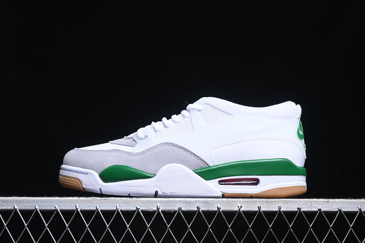 Nike Air Jordan 4 Remastered Pine Green Neutral Grey White Sneakers