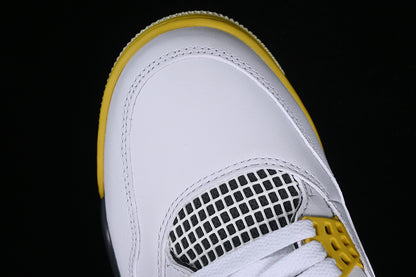 Nike Air Jordan 4 Retro Sulfur Coconut Milk White Sneakers