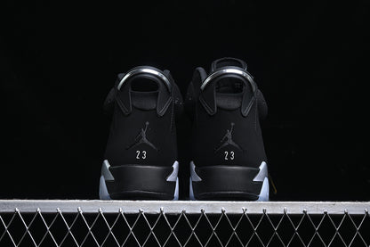 Nike Air Jordan 6 Retro Metallic Silver Black Sneakers