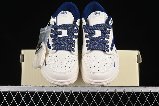 Nike Air Jordan 1 Low Travis Scott Fragment Design OG SP Navy White Sneakers