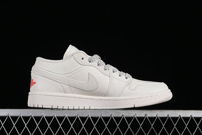Nike Air Jordan 1 Low Supreme White Sneakers