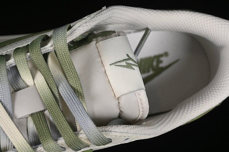 Nike Air Jordan 1 Low OG SP Off-White Travis Scott Fragment Design White Green Sneakers