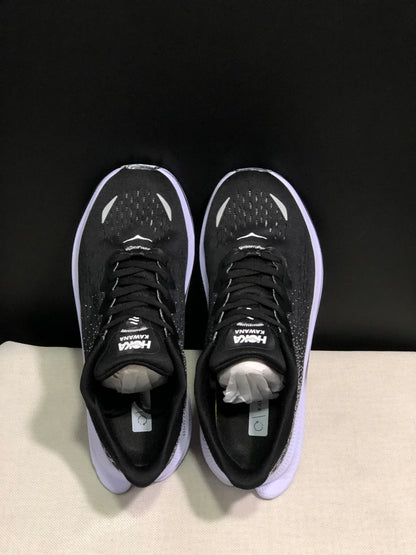Hoka One One Kawana Cushioning Comfortable Gym Running Shoes Sneakers Black/White