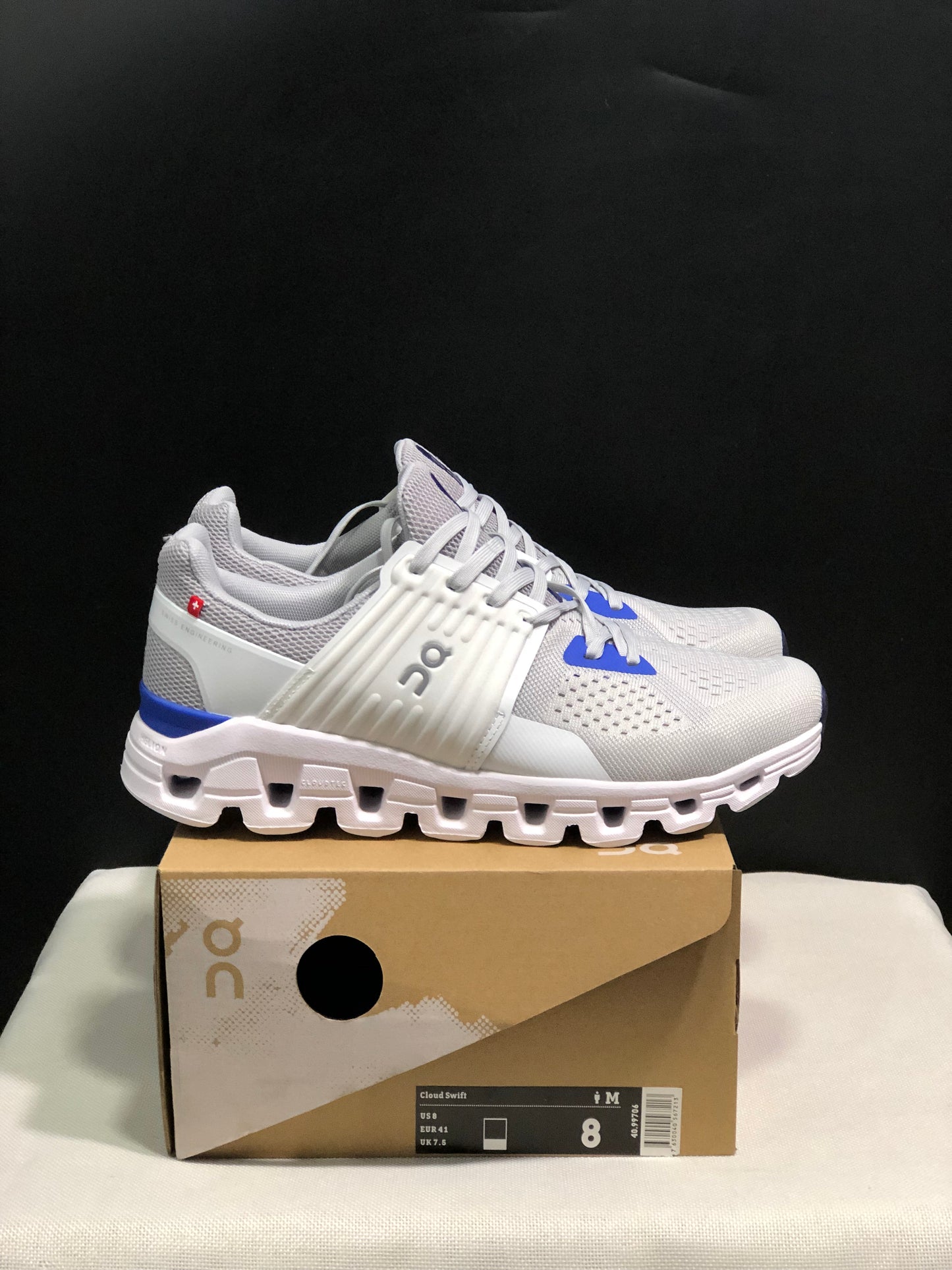 On Running Cloudswift Cushioning Running Shoes Light Grey/Ivory