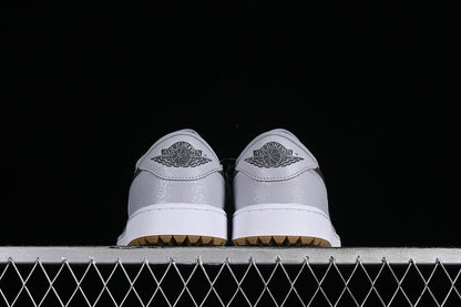 Nike Air Jordan 1 Low Wolf Grey White Gum Medium Brown Sole Sneakers