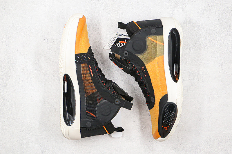 Nike Air Jordan 34 Low PE Black Yellow Sneakers