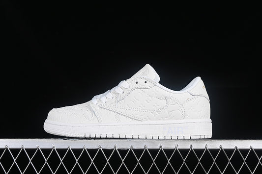 Travis Scott Nike Air Jordan 1 Low LV OG White Sneakers