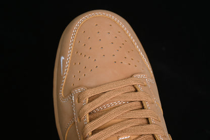 Nike Air Jordan 1 Low Wheat Color Brown Sneakers