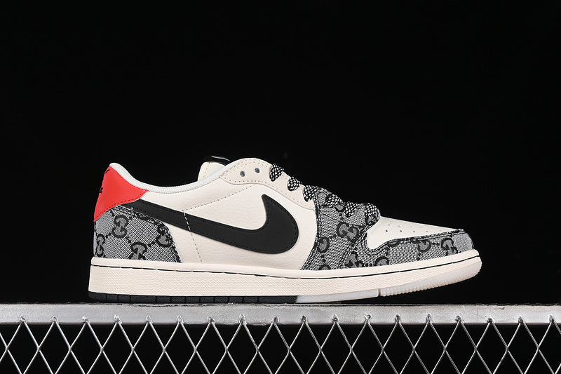 Nike Air Jordan 1 Low OG SP Travis Scott Fragment Design White Black Grey Sneakers
