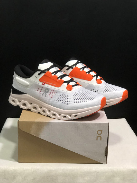 On Running Cloudstratus 3 Anti-Slip Running Shoes Light Grey/Orange