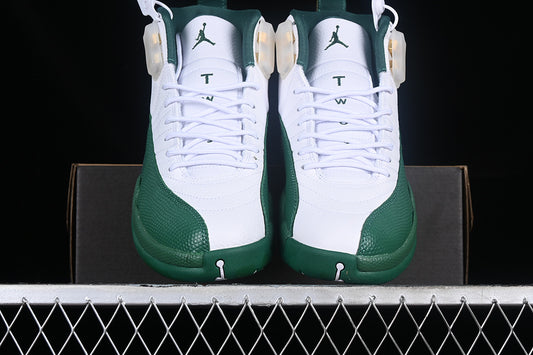 Nike Air Jordan 12 Retro Green White Sneakers