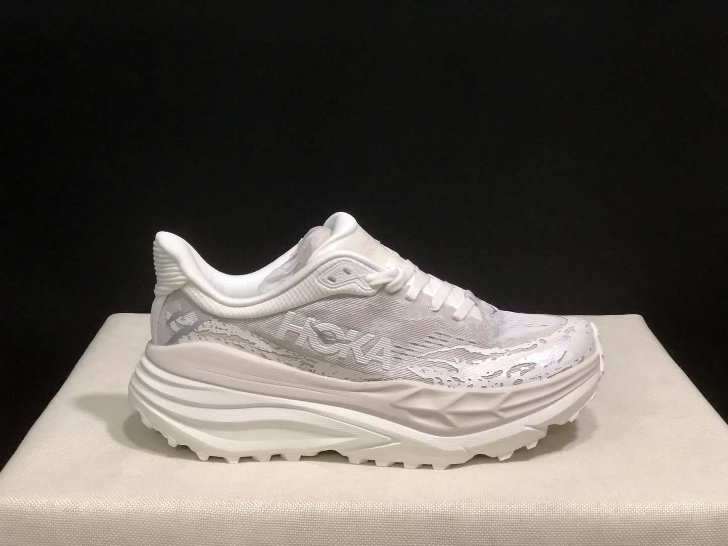 Hoka One One Stinson 7 Comfortable Anti-slip Outdoor Running Shoes Sneakers White