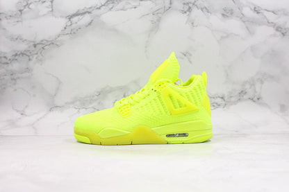 Nike Air Jordan 4 Retro Flyknit Volt Yellow Sneakers