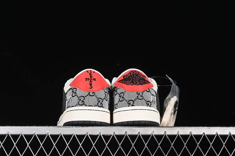 Nike Air Jordan 1 Low OG SP Travis Scott Fragment Design White Black Grey Sneakers