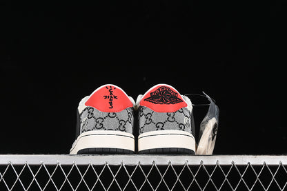 Nike Air Jordan 1 Low OG SP Travis Scott Fragment Design White Black Grey Sneakers