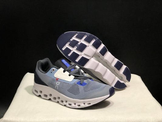 On Running Cloudstratus Breathable Support Running Shoes Wolf Grey