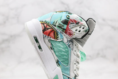 Nike Air Jordan 5 Retro Wings Multi-Color Sneakers