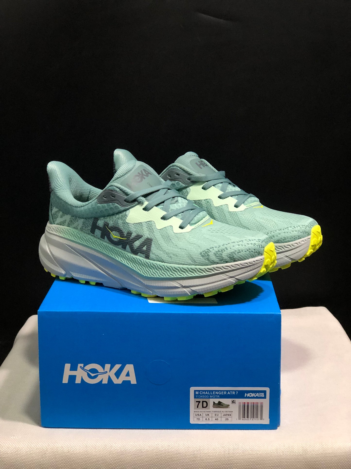 Hoka One One Challenger 7 Shock-absorbing Breathable Running Shoes Sneakers Teal