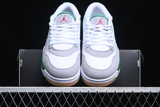 Nike Air Jordan 4 Remastered Pine Green Neutral Grey White Sneakers