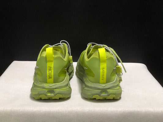 Hoka One One Satisfy x Mafate Speed 4 Breathable Fashion Running Shoes Sneakers Green