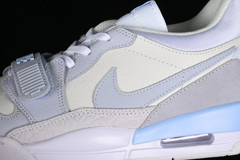 Nike Air Jordan Legacy 312 Low White Grey Cream Blue Sneakers