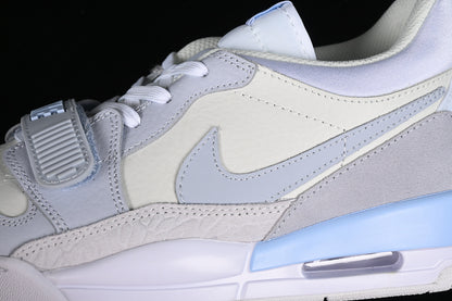 Nike Air Jordan Legacy 312 Low White Grey Cream Blue Sneakers