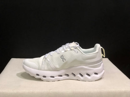 On Running Cloudsurfer Trail Waterproof Comfortable And Breathable Running Shoes White