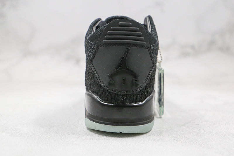 Nike Air Jordan 3 Retro Flyknit Black Gray Sneakers