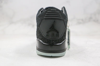 Nike Air Jordan 3 Retro Flyknit Black Gray Sneakers
