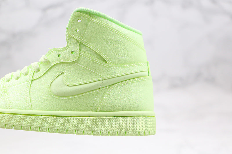 Nike Air Jordan 1 Retro High Tripple Barley Volt Green Sneakers