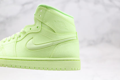 Nike Air Jordan 1 Retro High Tripple Barley Volt Green Sneakers
