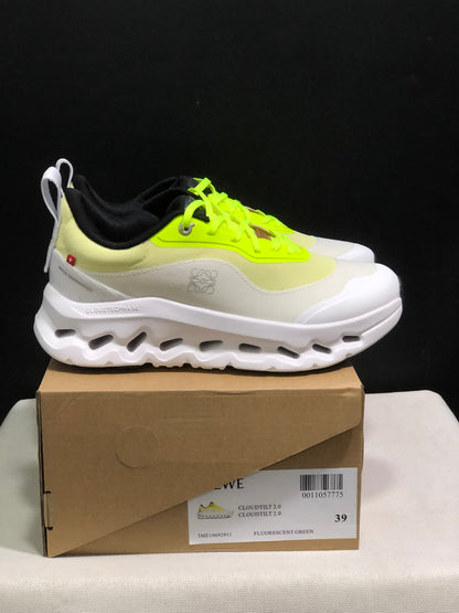 LOEWE x On Running Cloudtilt 2.0 Casual Sports Shoes Fluorescent Green