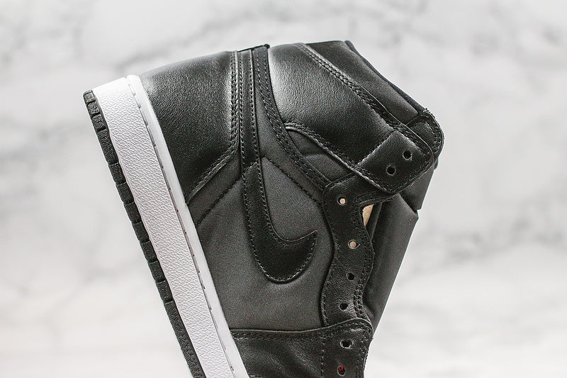Nike Air Jordan 1 Retro OG High Black Gym Red Metallic Silver Sneakers