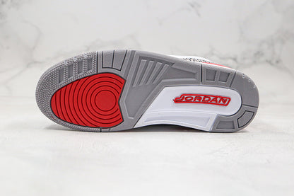 Nike Air Jordan 3 Retro Katrina Hall of Fame 2018 White Red Sneakers