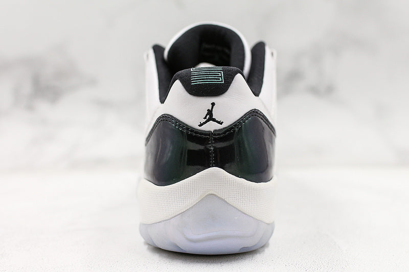 Nike Air Jordan 11 Retro Low Emerald Easter 2018 Black White Sneakers