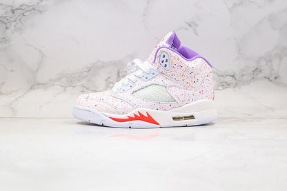 Nike Air Jordan 5 Retro GS Easter White Multicolour Sneakers