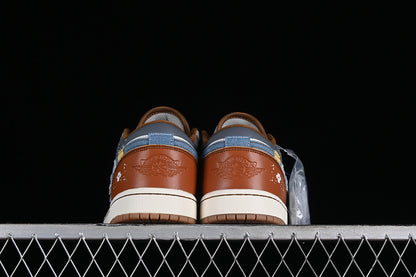 Nike Air Jordan 1 Low SE Bamboo Panda Grey White Brown Sneakers