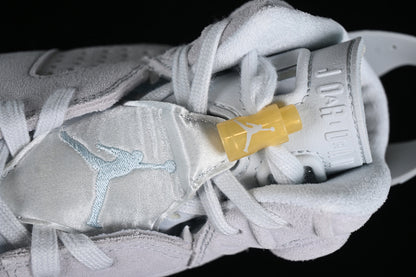 Nike Air Jordan 6 Retro Paris Olympics Pure Platinum Grey White Sneakers