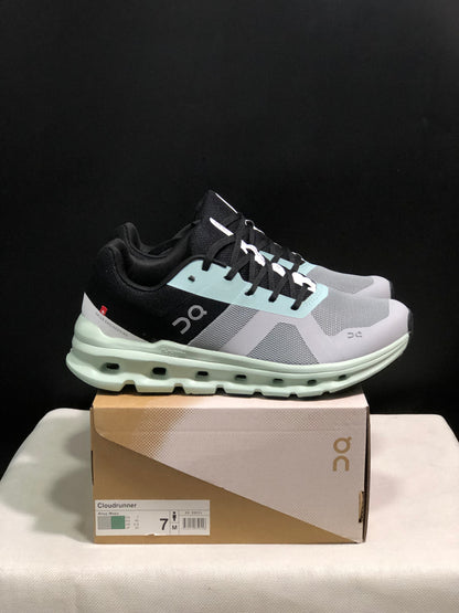 On Running Cloudrunner Anti-Slip Sports Running Shoes Alloy/Moss